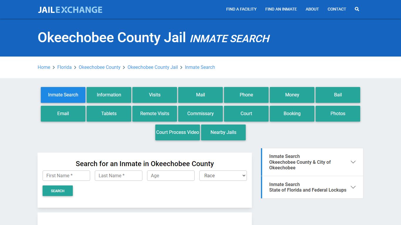 Okeechobee County Jail, FL Inmate Search: Roster & Mugshots